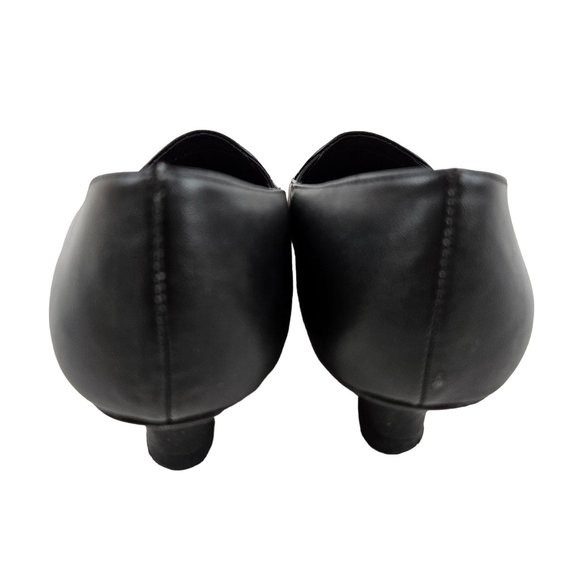 Coup D'Etat Womens Shoes Size 7.5M Harriet Pumps Black Faux Leather Slip On - Picture 4 of 8